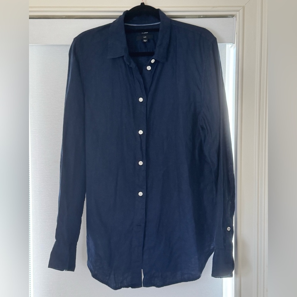 J.Crew Slim-fit Baird McNutt Irish linen shirt